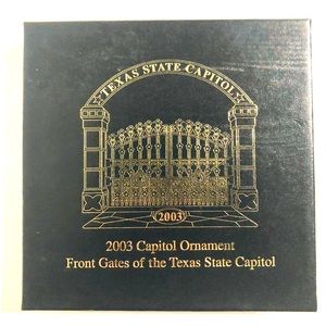 2003 Texas Capital Ornament 
Front Gates of the Texas State Capitol